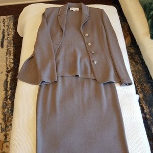 St. John collection taupe suit